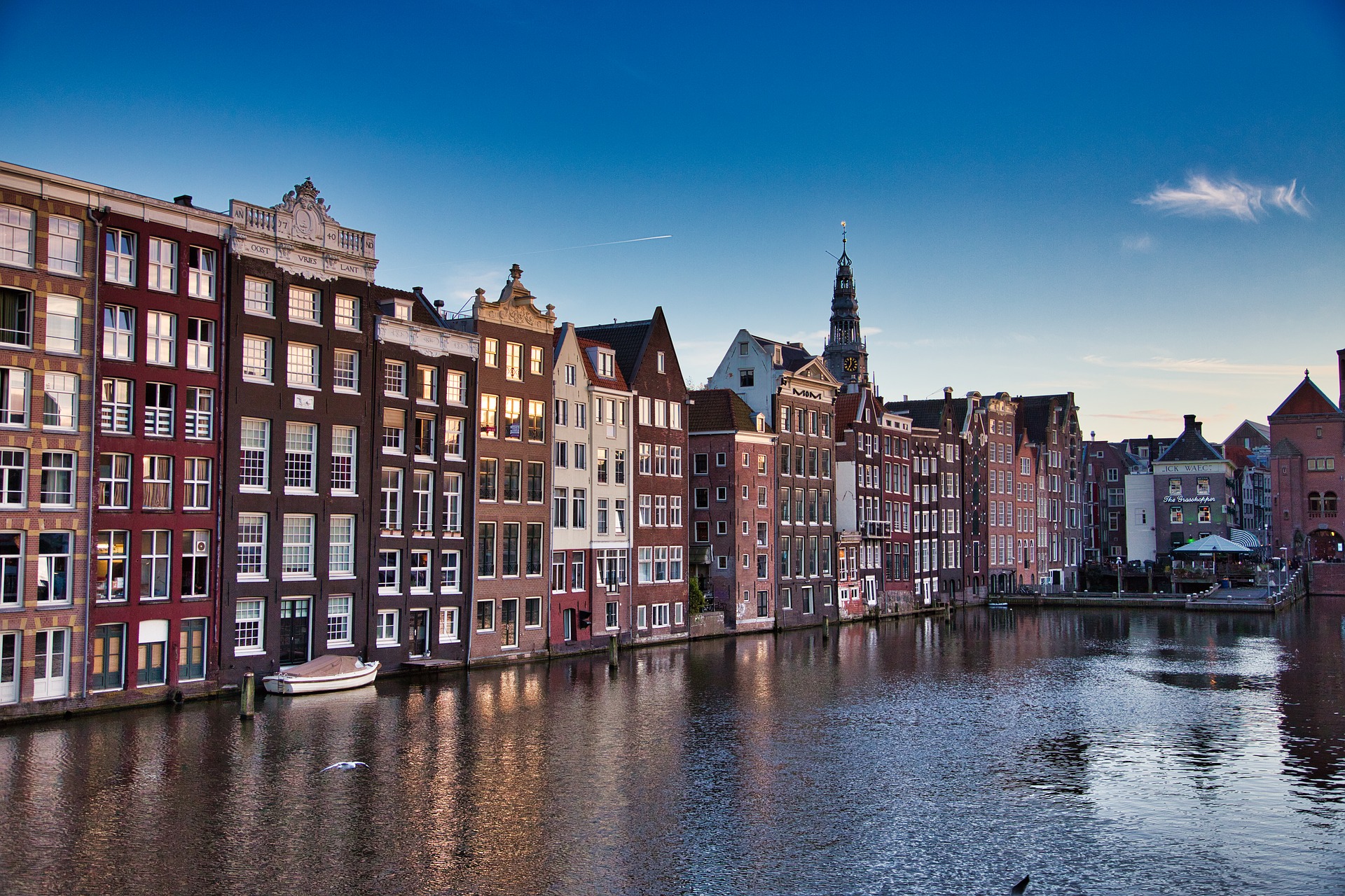 年 6月 アムステルダム中心部 ジンフェルグラハト内部の17世紀の環状運河地区 世界遺産検定