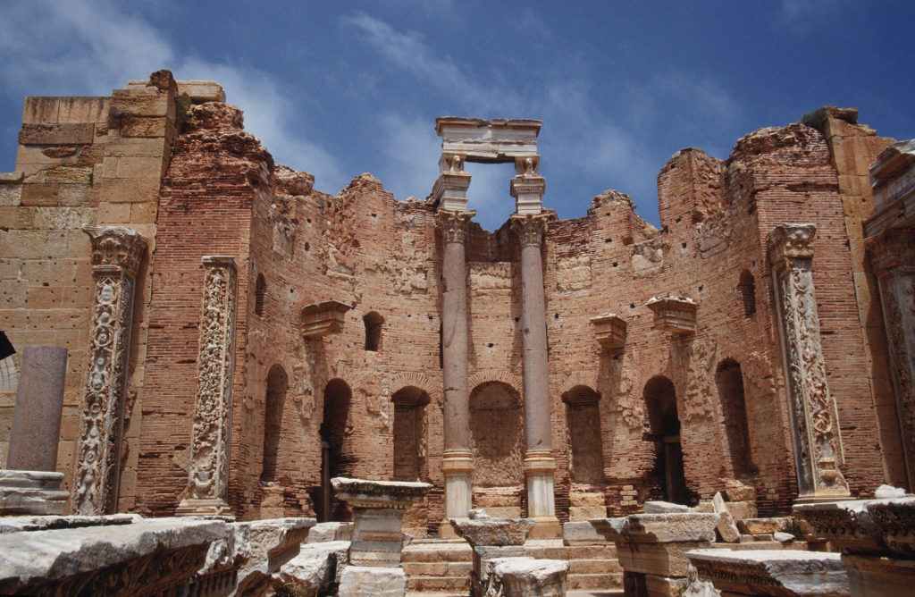 『レプティス・マグナの考古遺跡』（大リビア・アラブ社会主義人民ジャマーヒリーヤ国）